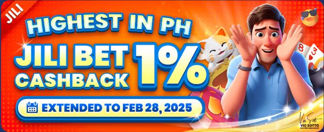 Hightest in PH! JILI Bet Cashback 1%